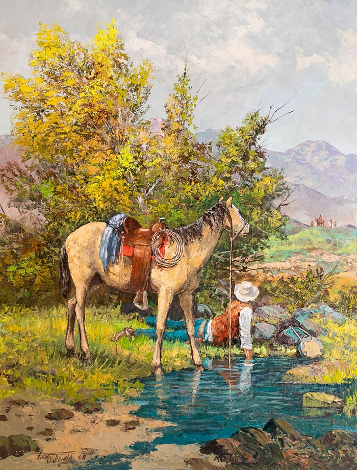 Surprise at the watering hole, 1968, Fred Oldfield