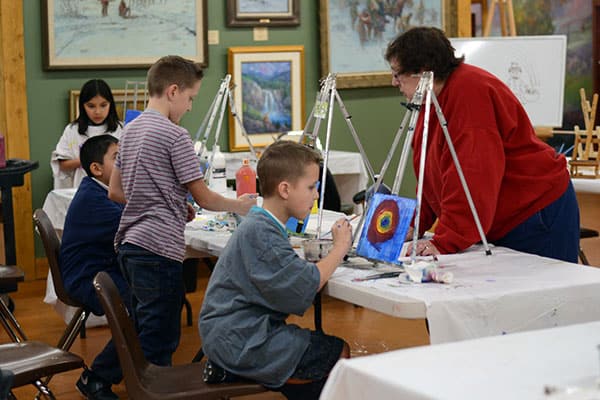 Summer Art Camps, Boys Painting