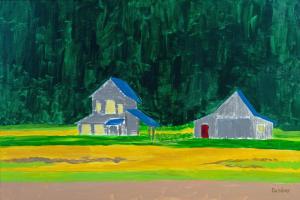 Amanda DeSilver, House and Barn  Lopez Island, $1000