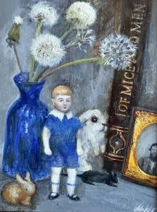 Tatiana Makht, Still Life with The Dandelions and Book, $587